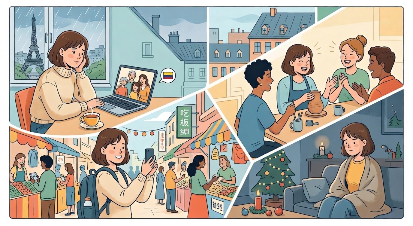 Vivir en el extranjero: qué hacer cuando te sientes solo